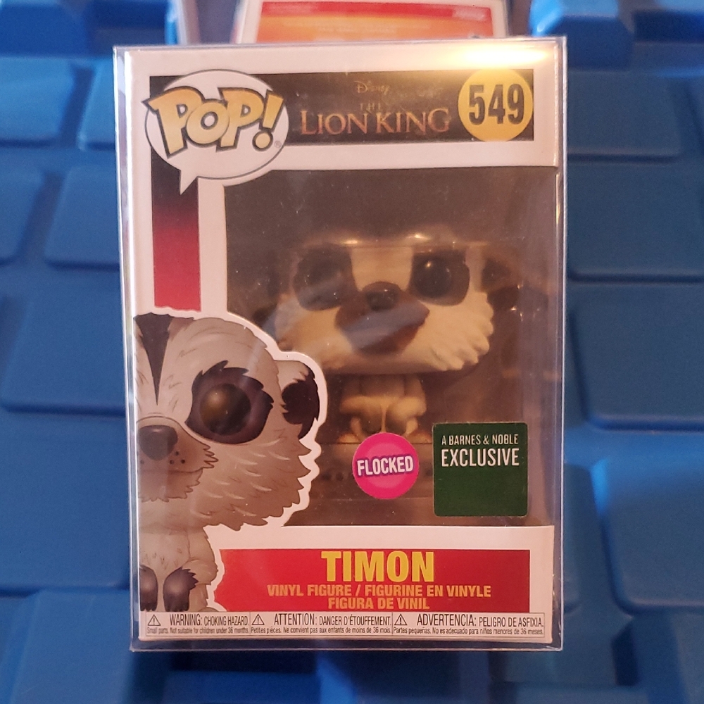 Disney The Lion King Timon #549 Funko Pop Flocked Exclusive